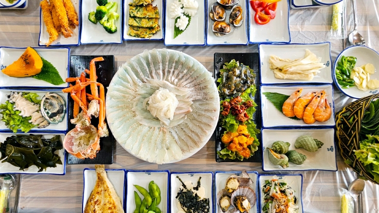 해송횟집 회 한 상