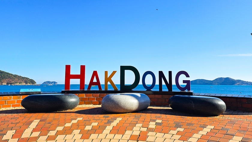 거제 학동흑진주몽돌해변