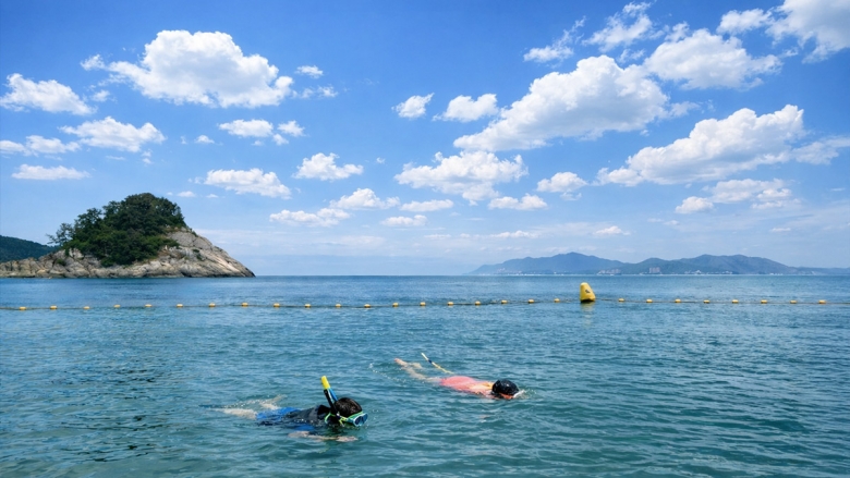 함목해변 스노클링