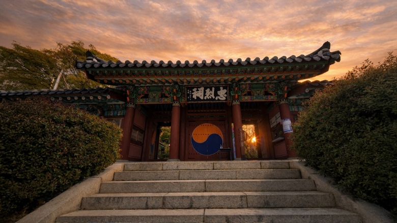 이순신 장군님 위패를 모신 충렬사